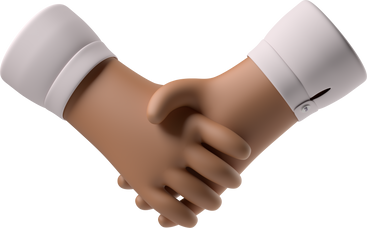 Handshake of brown skin hands PNG, SVG