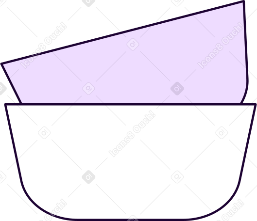 two bowls for the kitchen Illustration in PNG, SVG