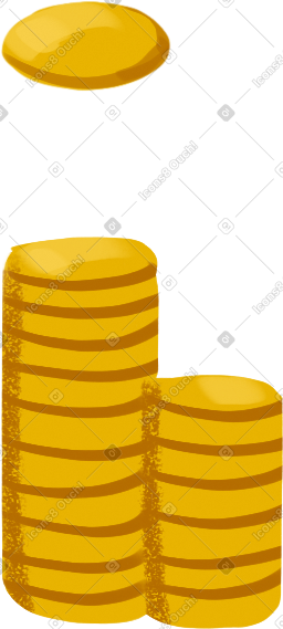 Stack of gold coins PNG, SVG