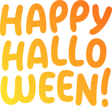 halloween lettering PNG, SVG