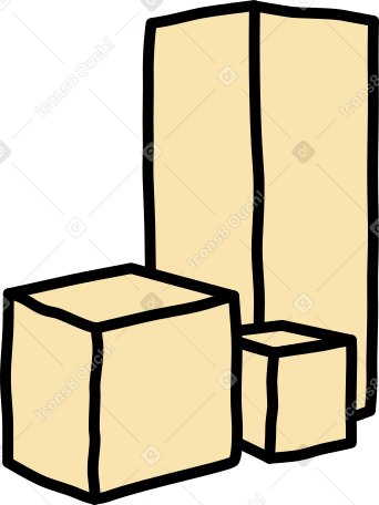 cajas PNG, SVG