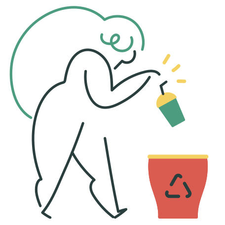 廃棄物のリサイクル のpngとsvgでのイラスト