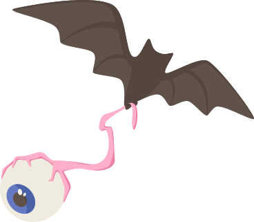 bat with eye PNG, SVG