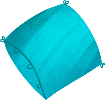 blue cushion PNG, SVG