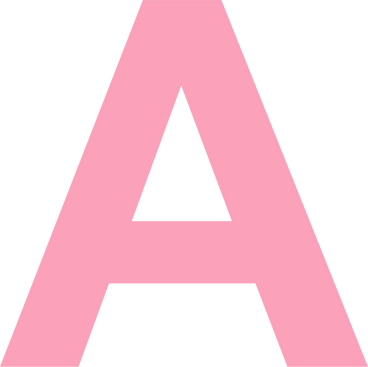 pink letter a PNG, SVG