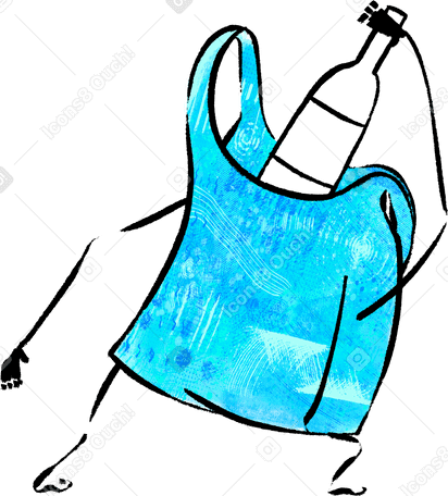 plastic bag Illustration in PNG, SVG