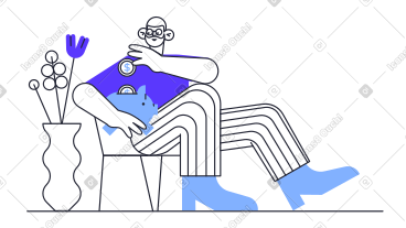 男人把硬币放进存钱罐作为存钱 PNG, SVG