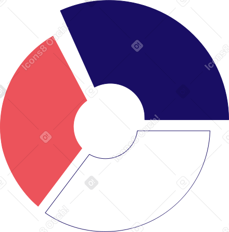 round chart PNG, SVG