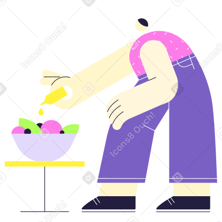 Healthy food Illustration in PNG, SVG