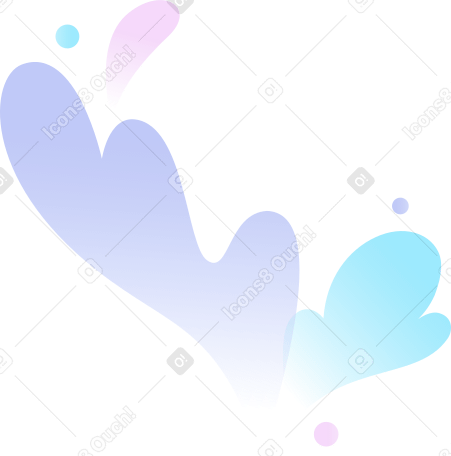 flying colorful clouds PNG, SVG