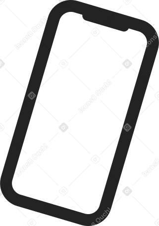 phone frame Illustration in PNG, SVG