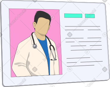 Doctor profile PNG, SVG