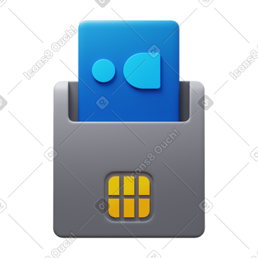 Smart card reader PNG, SVG