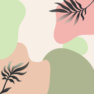 Abstrait pastel avec des plantes PNG, SVG