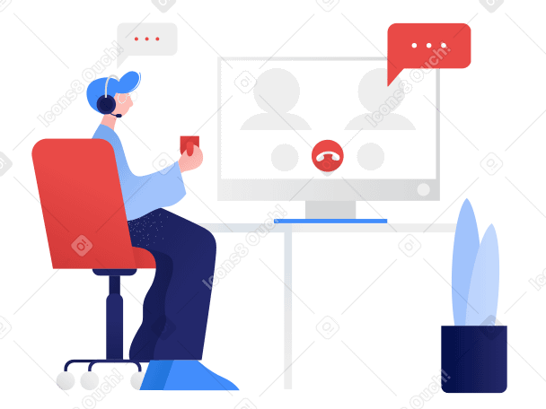 Online meeting PNG, SVG