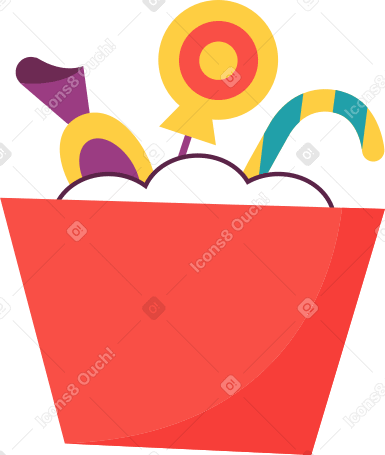 candy in a box PNG, SVG