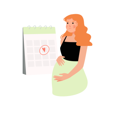 Pregnant young woman is expecting a baby PNG, SVG