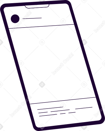 white cell phone Illustration in PNG, SVG