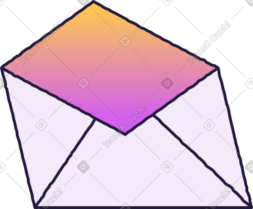 Open envelope PNG, SVG