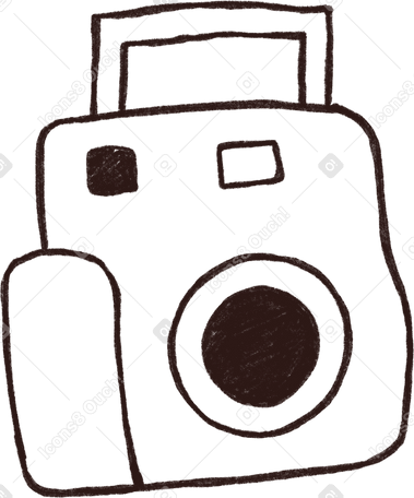 instant photo camera PNG, SVG