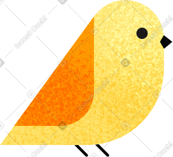 Little yellow bird PNG, SVG