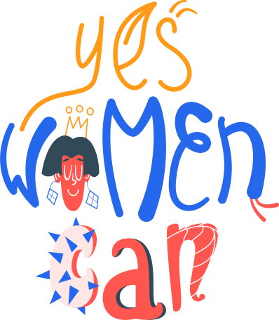 yes women can Illustration in PNG, SVG