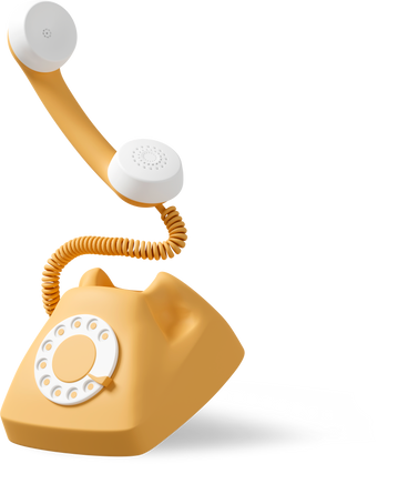 retro phone flying PNG, SVG