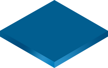Carré isométrique bleu PNG, SVG