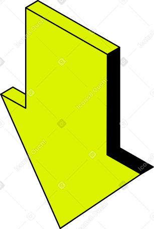 arrow down Illustration in PNG, SVG