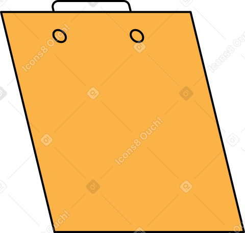 yellow clipboard Illustration in PNG, SVG