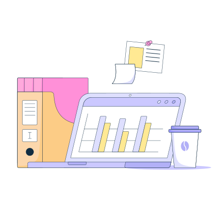 Office workplace Illustration in PNG, SVG