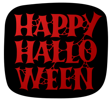Lettering happy halloween bloody text PNG, SVG