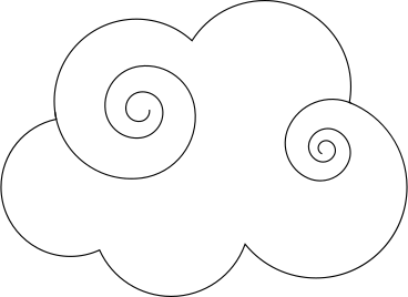 asian swirl cloud PNG, SVG