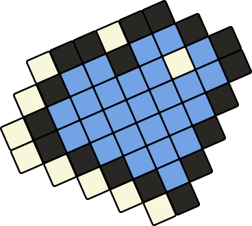 Heart pixel PNG, SVG