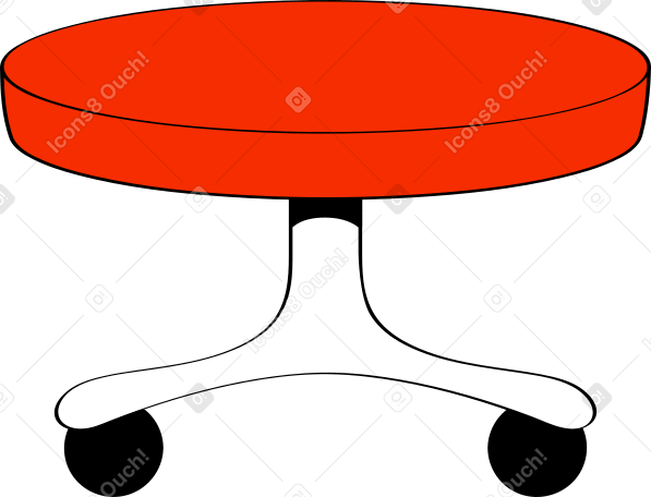 red chair Illustration in PNG, SVG
