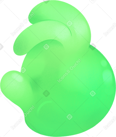 green abstract spot PNG、SVG