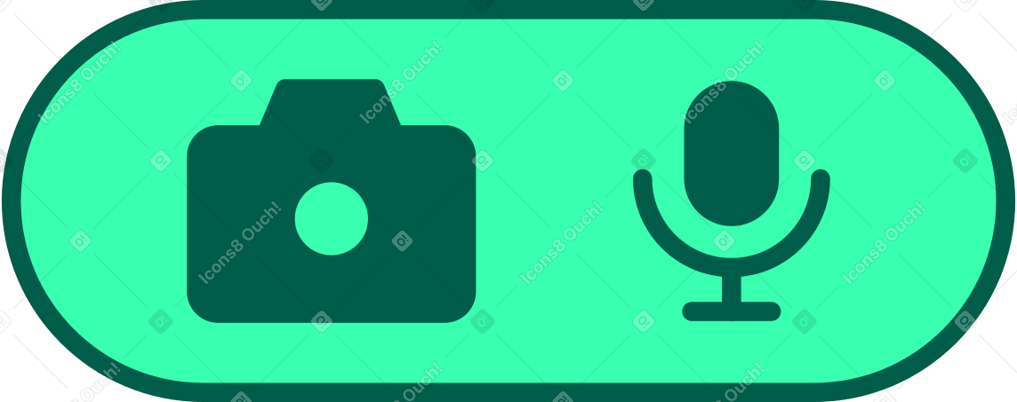 photo and sound button PNG, SVG