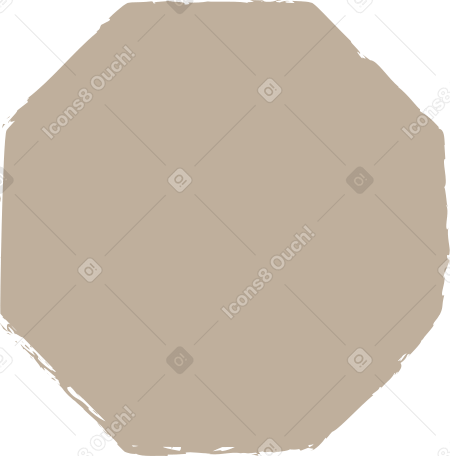 light grey octagon Illustration in PNG, SVG