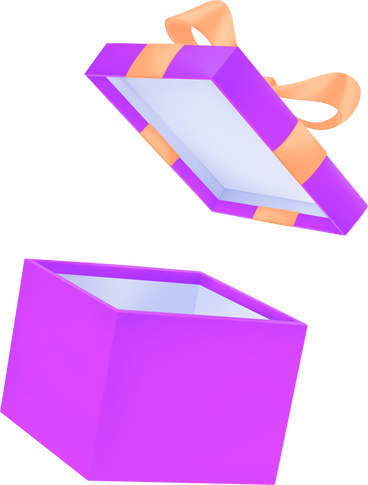 open box with a bow PNG、SVG