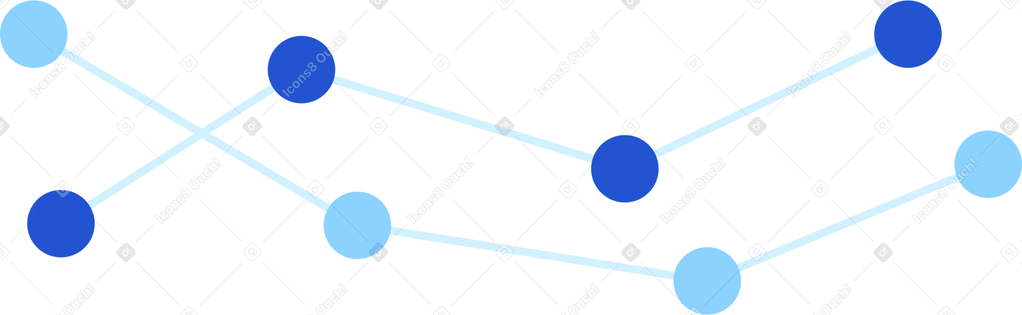 dot chart Illustration in PNG, SVG