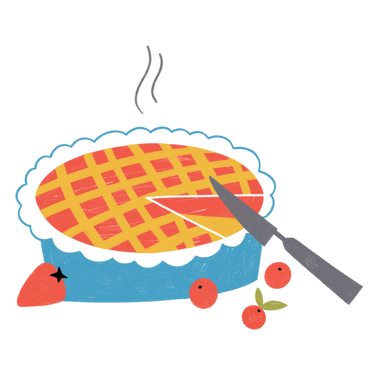 Torta ai frutti di bosco con fragole e mirtilli rossi PNG, SVG