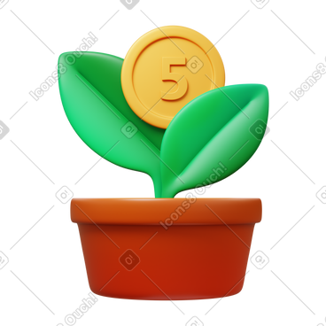 Growing money PNG, SVG