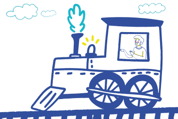Macchinista alla guida di una locomotiva PNG, SVG