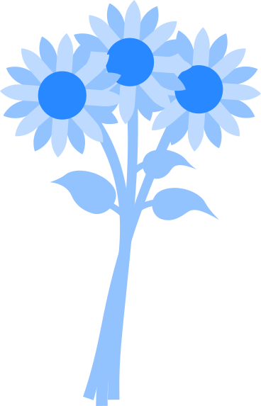 Ilustração animada de buquê de flores em GIF, Lottie (JSON), AE