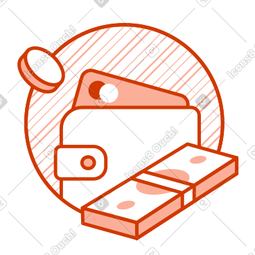 Portafoglio con carta di credito e contanti PNG, SVG