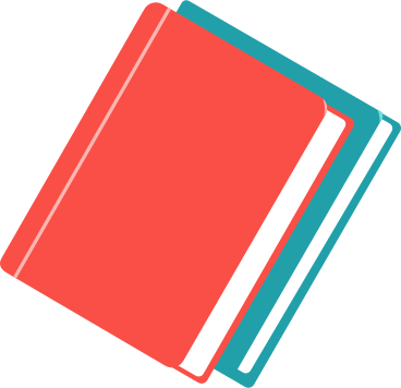 red and green books PNG, SVG