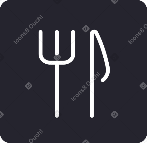 restaurant icon Illustration in PNG, SVG