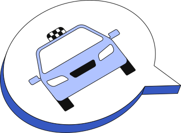speech bubble with taxi icon PNG, SVG