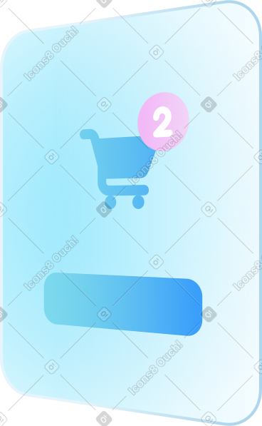 Page for online payment with items in shopping cart PNG, SVG