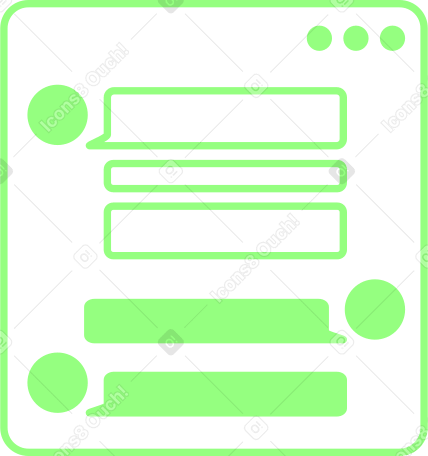 messenger interface PNG、SVG